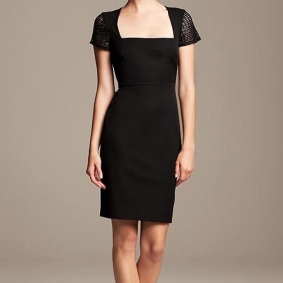Roland Mouret for Banana Republic Edgy Black Pencil Dress - Picture 3 of 10